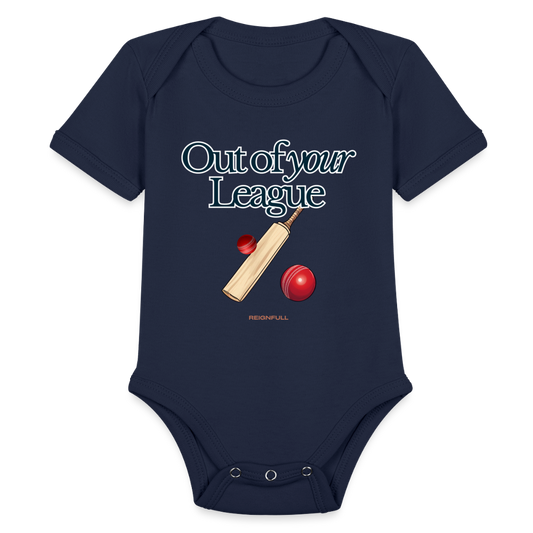 Out of Your League - Baby Onesie - dark navy