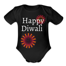 Load image into Gallery viewer, Happy Diwali - Baby Onesie - black
