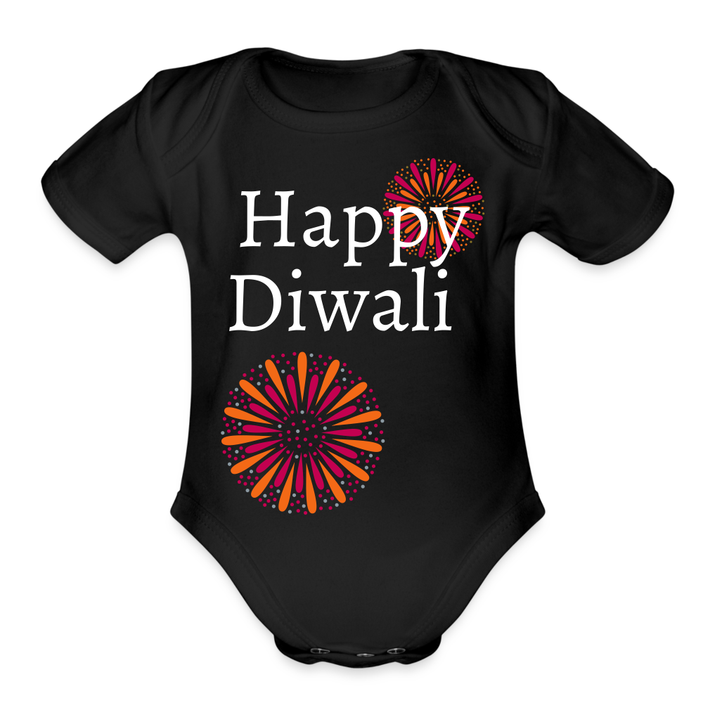 Happy Diwali - Baby Onesie - black