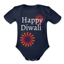 Load image into Gallery viewer, Happy Diwali - Baby Onesie - dark navy
