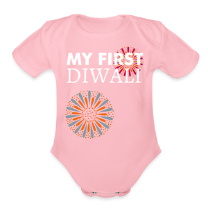 My First Diwali - Baby Onesie - light pink