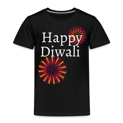 Happy Diwali - Toddler Tee - black