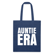 Load image into Gallery viewer, Auntie Era - Recycled Tote Bag - heather navy
