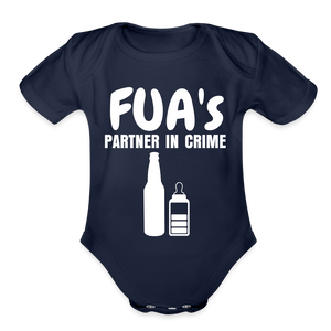 Fua's Partner in Crime - Unisex Baby Onesie - dark navy