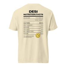 Load image into Gallery viewer, Desi Nutrition Facts - Unisex Adult Tee
