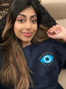 Evil Eye - Embroidered Unisex Adult Sweatshirt