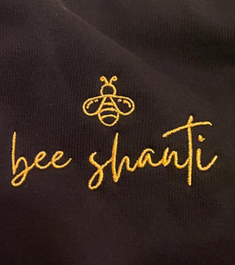 Bee Shanti - Embroidered Crop Sweatshirt