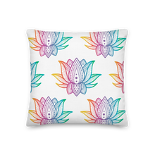 Load image into Gallery viewer, Colorful Gradient Lotus Premium Pillow
