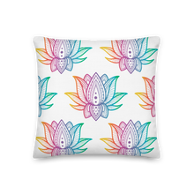 Load image into Gallery viewer, Colorful Gradient Lotus Premium Pillow
