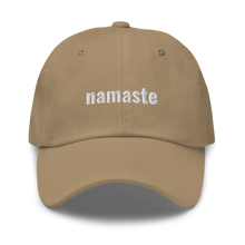 Load image into Gallery viewer, Namaste Embroidered Dad Hat
