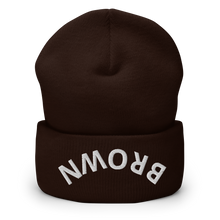 Load image into Gallery viewer, Brown - Embroidered Cuffed Beanie
