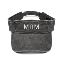 Load image into Gallery viewer, MOM Embroidered Denim Visor
