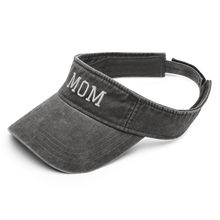 Load image into Gallery viewer, MOM Embroidered Denim Visor
