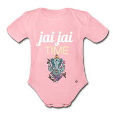 Load image into Gallery viewer, Jai Jai Time - Organic Short Sleeve Baby Bodysuit - light pink
