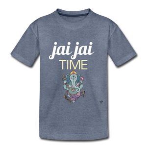 Jai Jai Time - Toddler Tee - heather blue