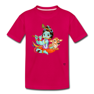 Krishna - Toddler Tee - dark pink