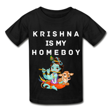 Load image into Gallery viewer, Krishna is my Homeboy - Youth Tee - black
