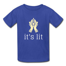 Load image into Gallery viewer, It&#39;s Lit - Youth Tee - royal blue
