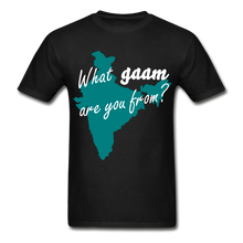 Load image into Gallery viewer, What gaam are you from? - Unisex Adult Tee - black
