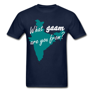 What gaam are you from? - Unisex Adult Tee - navy