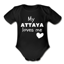 Load image into Gallery viewer, My Attaya Loves Me - Baby Onesie - black
