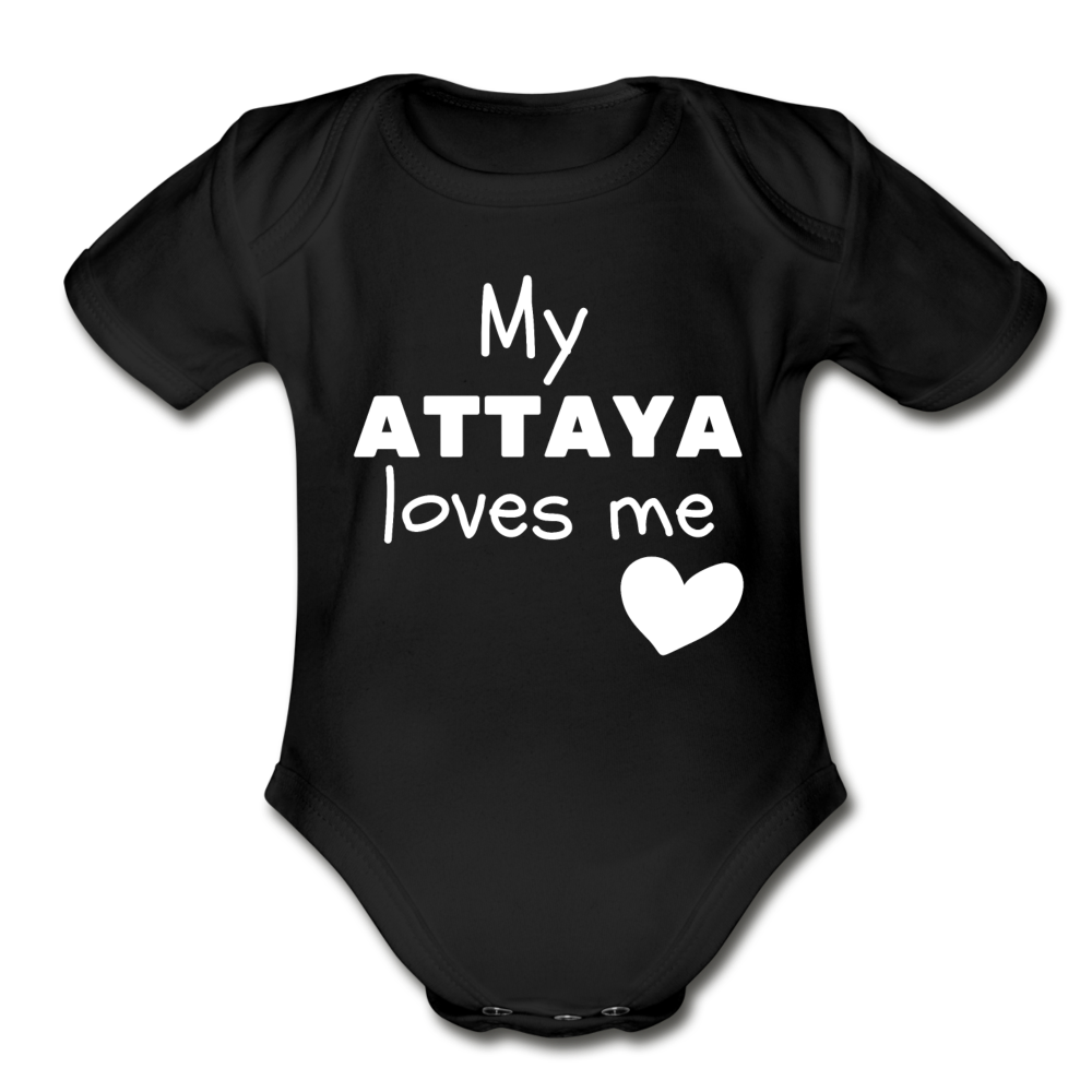 My Attaya Loves Me - Baby Onesie - black