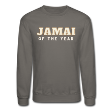 Load image into Gallery viewer, Jamai of the Year - Crewneck Sweatshirt - asphalt gray
