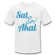 Load image into Gallery viewer, Sat Sri Akal - Unisex Adult Tee - white
