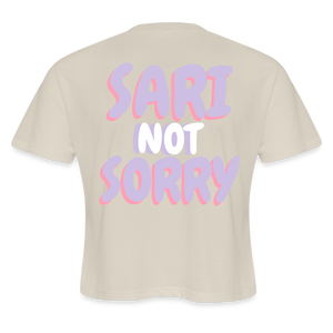 Sari Not Sorry - Women's Cropped Tee - dust