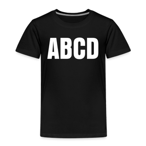 ABCD - Toddler Tee - black