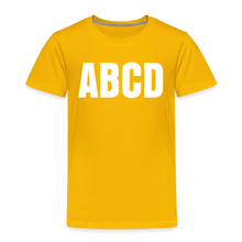 Load image into Gallery viewer, ABCD - Toddler Tee - sun yellow
