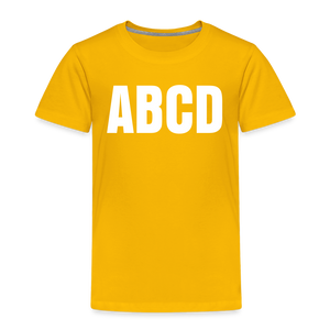 ABCD - Toddler Tee - sun yellow