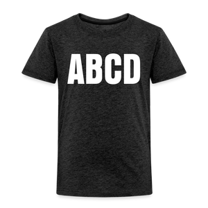 ABCD - Toddler Tee - charcoal grey