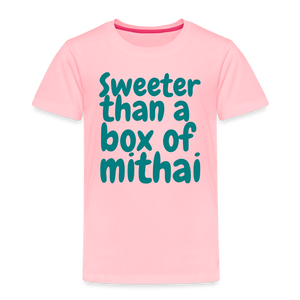 Sweeter Than A Box of Mithai - Toddler Tee - pink