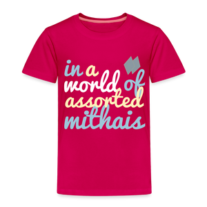 In a World of Assorted Mithais - Toddler Tee - dark pink