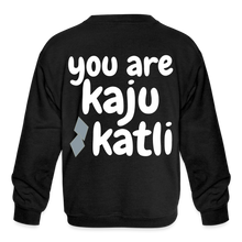 Load image into Gallery viewer, You are Kaju Katli - Kids&#39; Crewneck Sweatshirt - black
