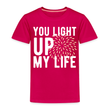 Load image into Gallery viewer, You Light Up My Life - Unisex Toddler tee - dark pink
