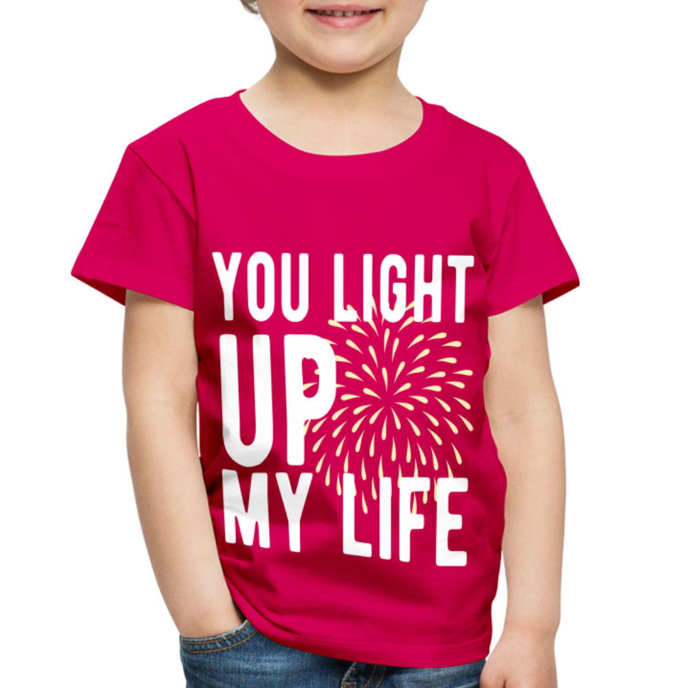 You Light Up My Life - Unisex Toddler tee - dark pink