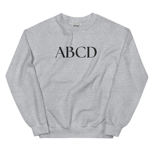 ABCD - Embroidered Unisex Sweatshirt