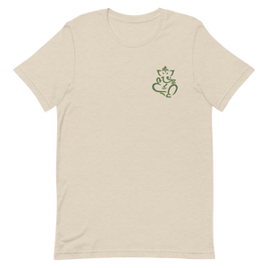 Ganesh - Embroidered (Green) Unisex Short Sleeve Tee