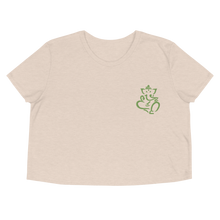 Load image into Gallery viewer, Ganesh - Embroidered Women&#39;s Crop Tee
